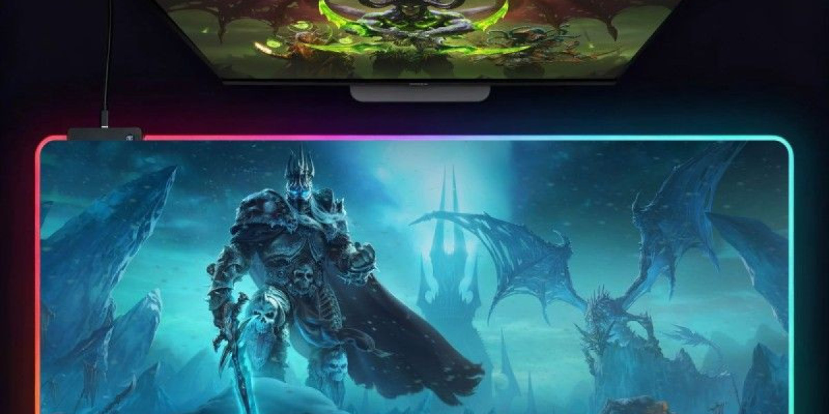 Lich King Arthas RGB Desk Mat – Must-Have WotLK Gaming Accessory